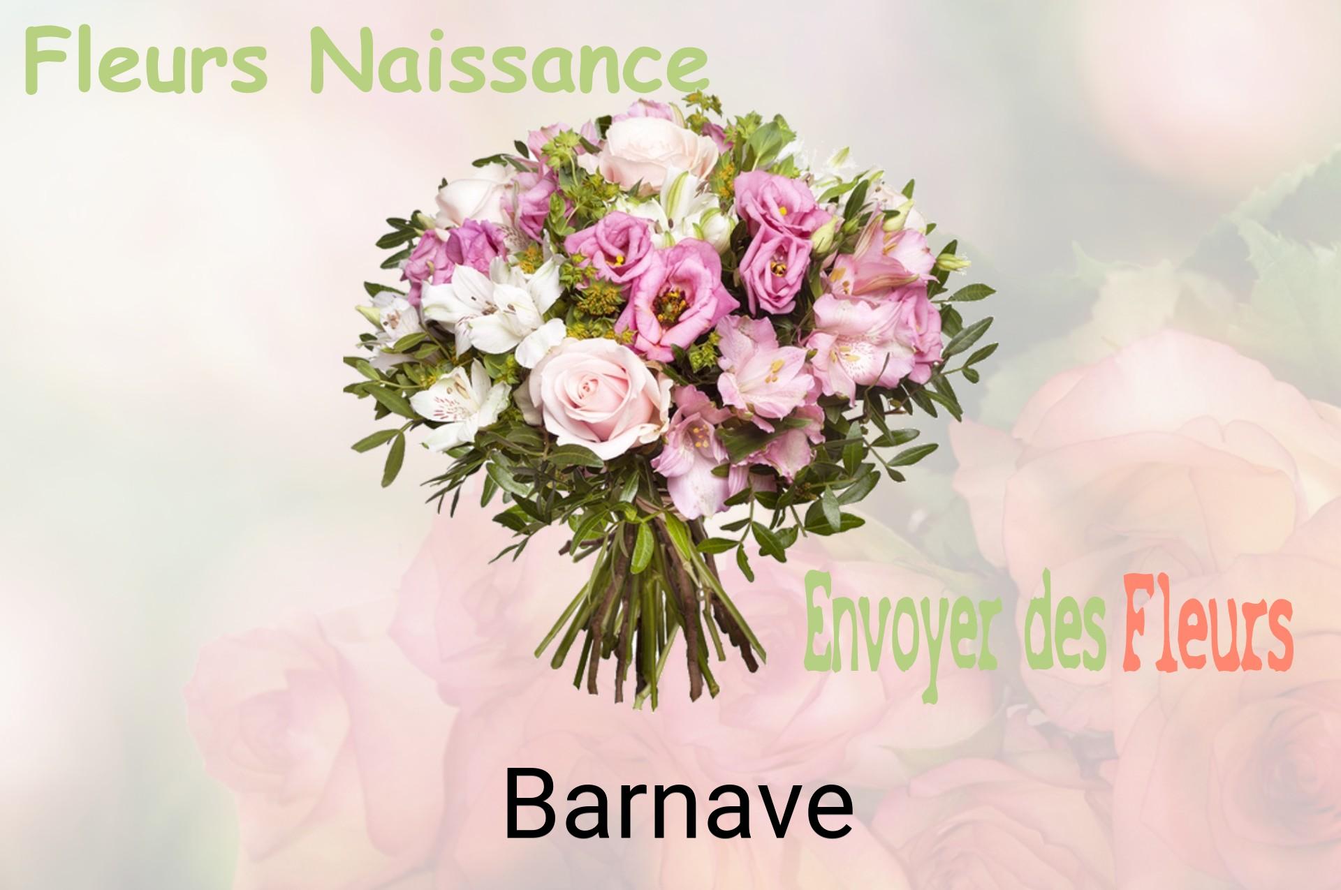 Bouquet de fleurs de naissance livré à Barnave